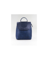 Ladies Blue Backpack with Metalized Handle