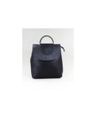 Ladies Black Backpack with Metalized Handle