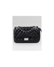 Lady's Black Suitcase with Chains