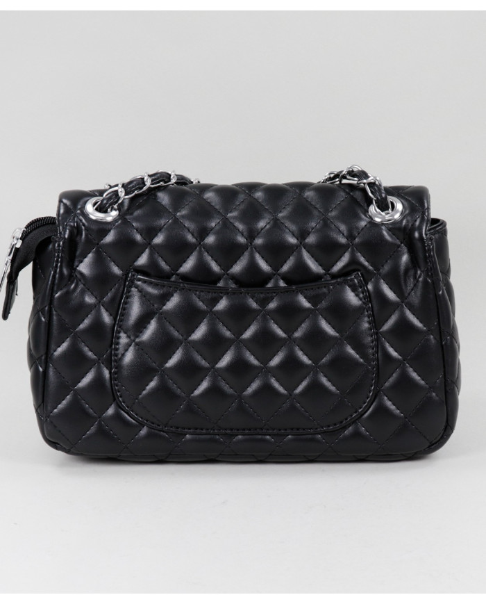 Lady's Black Suitcase with Chains