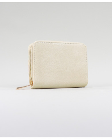 Carteira Pequena Bege de Senhora