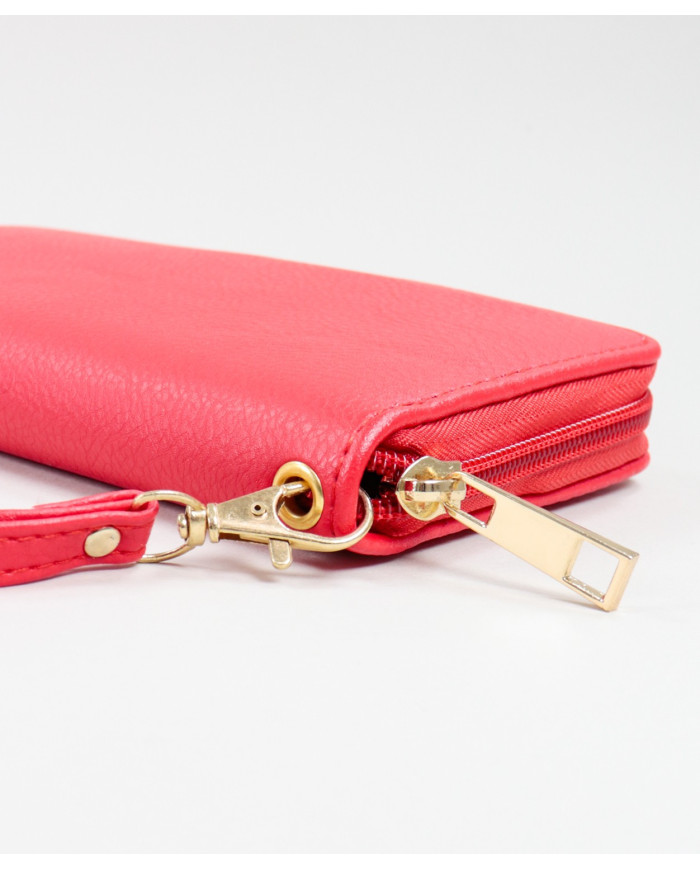 Ladies Red Large Wallet