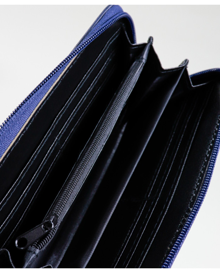 Large Lady Blue Wallet