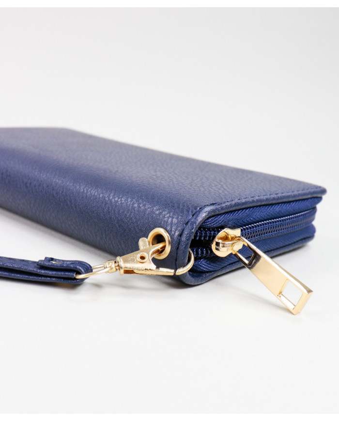 Large Lady Blue Wallet