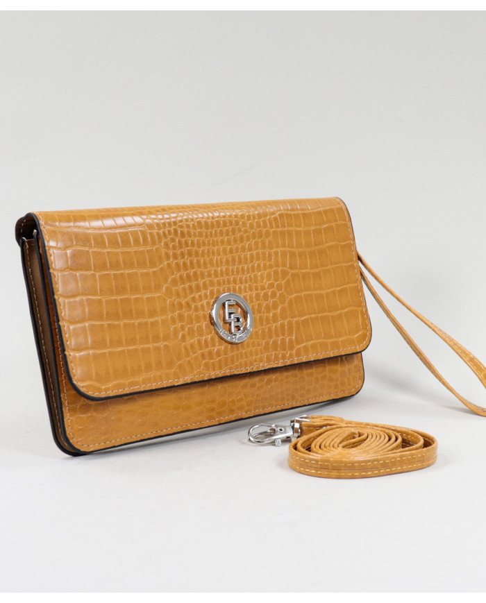 Women's Mustard Wallet with Removable Handle