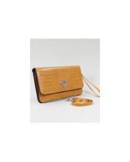 Women's Mustard Wallet with Removable Handle