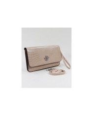 Women's Taupe Wallet with Removable Handle