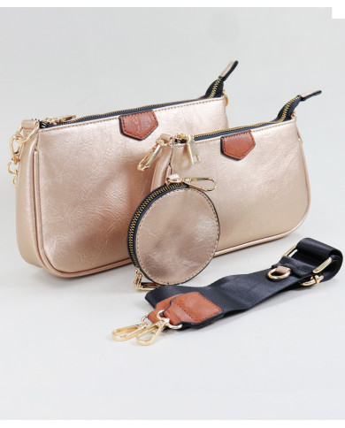 Mala Dourada de Senhora Adaptável