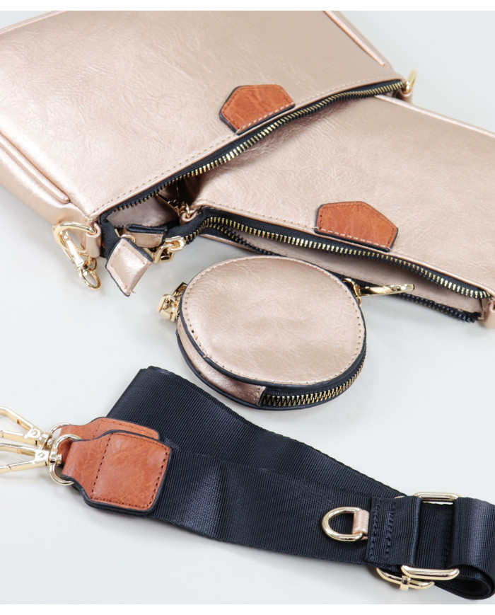 Mala Dourada de Senhora Adaptável