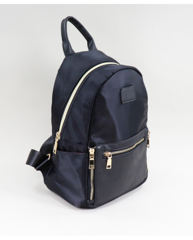Women's Black Nylon Backpack