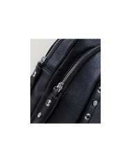 Damas Black Backpack con Tachas