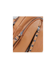 Damas Camel mochila con Tachas