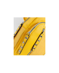 Mochila Amarela de Senhora com Tachas