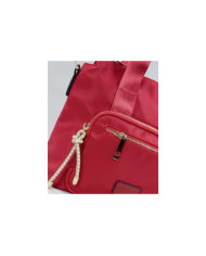 Mala Vermelho Nylon de Senhora com Bolso Frontal