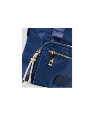 Mala Azul Nylon de Senhora com Bolso Frontal