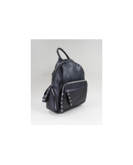 Mochila negra con bola delantera y Tachas