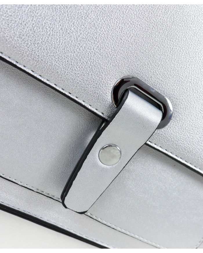 Ladies Silver Case with Adjustable Handle