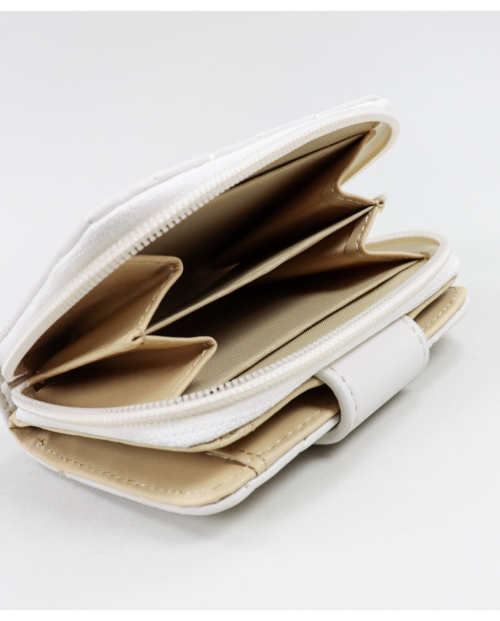 Beige Wallet acolchado Mujer