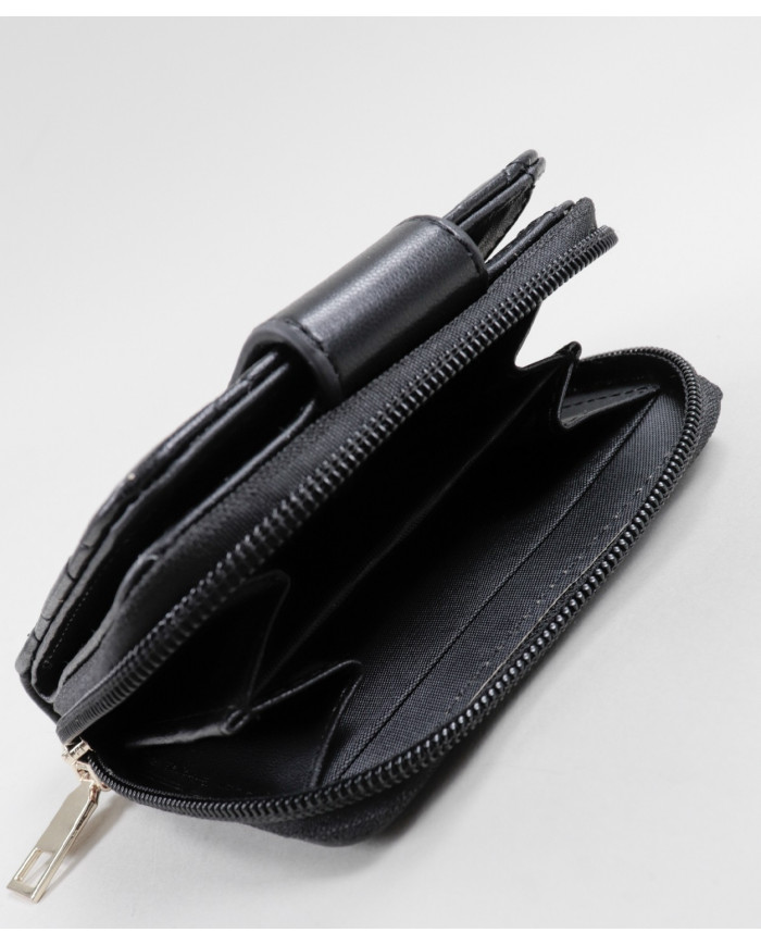 Padded Black Wallet Female