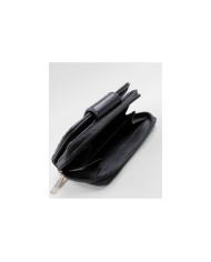 Carteira Preta Acolchoada Feminina