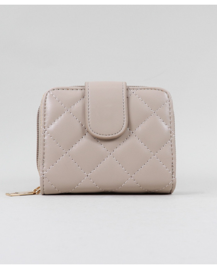 Carteira Taupe Acolchoada Feminina