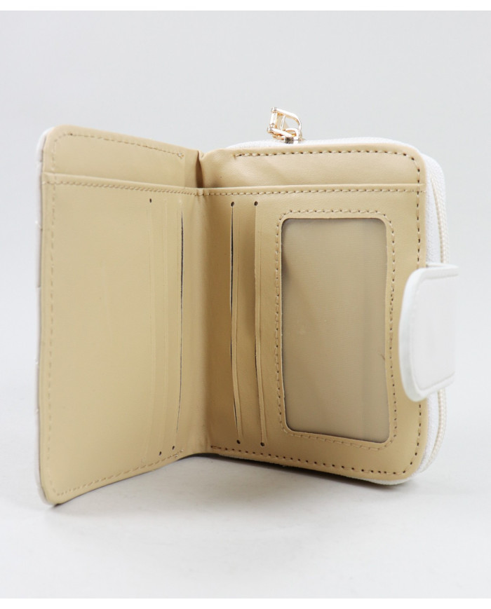 Beige Wallet acolchado Mujer