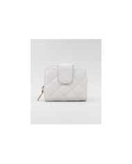 Carteira Bege Acolchoada Feminina