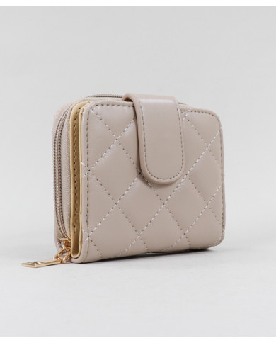 Padded Taupe Wallet Female