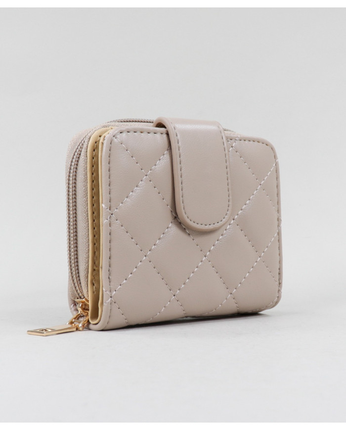 Padded Taupe Wallet Female