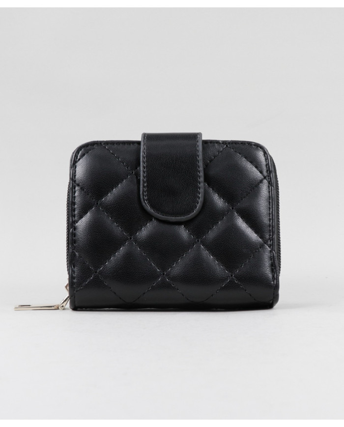 Padded Black Wallet Female
