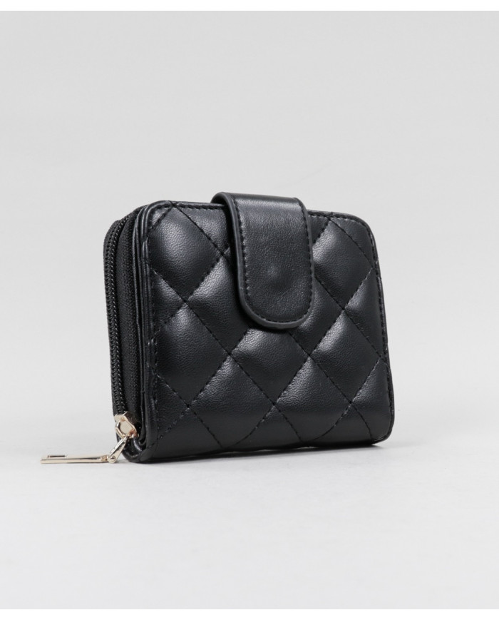 Padded Black Wallet Female