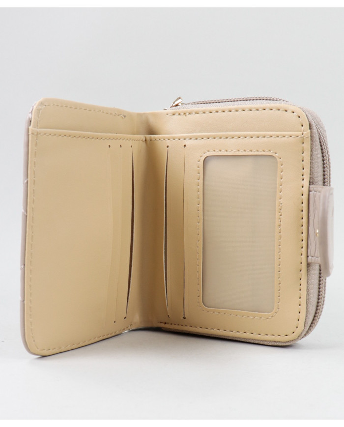 Padded Taupe Wallet Female
