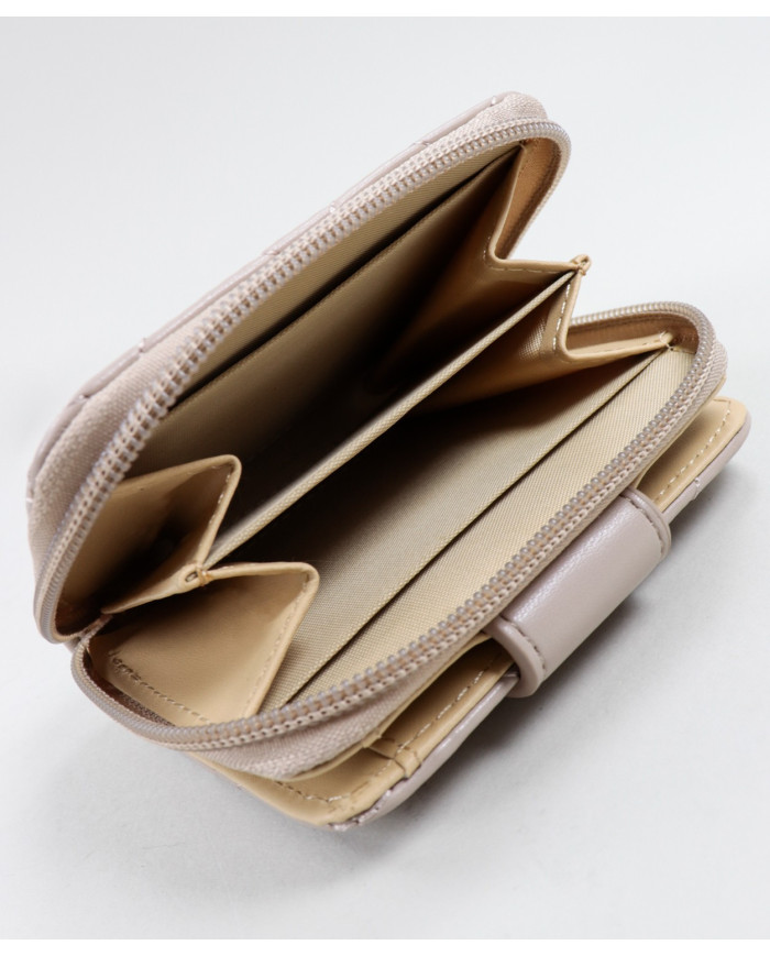 Carteira Taupe Acolchoada Feminina