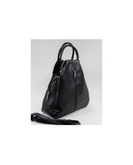 Women's Black Backpack with Front Hook