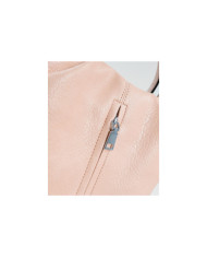 Women's Pink Backpack with Front Clasp