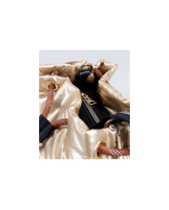 Gold Padded Backpack with Adjustable Cord