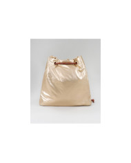 Gold Padded Backpack with Adjustable Cord