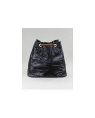 Padded Black Backpack with Adjustable Cord