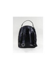 Mochila Preta de Senhora Ginova com Berloque Brilhante