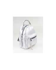Mochila Prata de Senhora Ginova com Berloque Brilhante