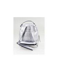 Mochila Prata de Senhora Ginova com Berloque Brilhante