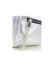 Mochila Prata de Senhora Ginova com Berloque Brilhante