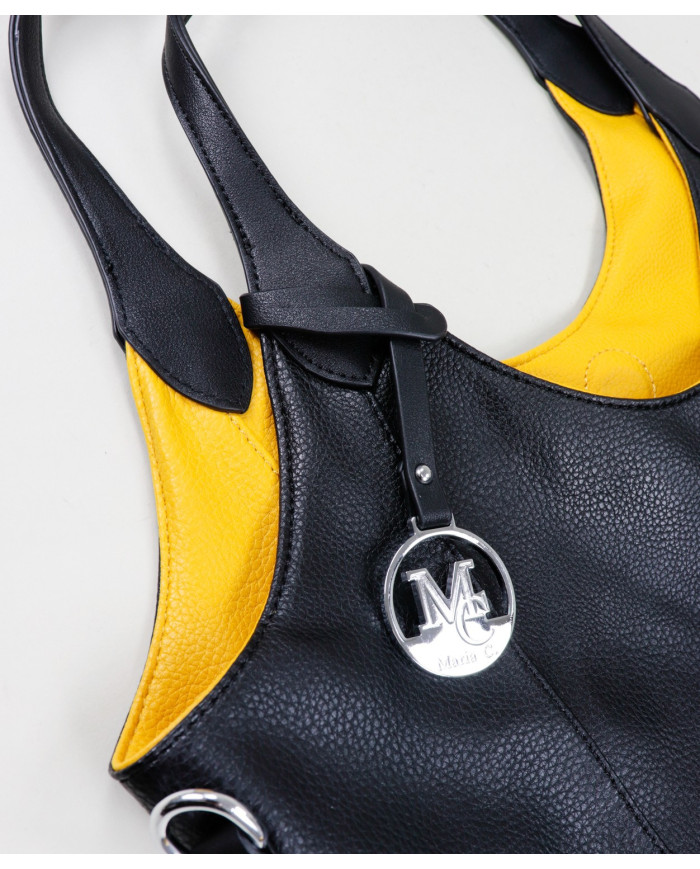 Mala negra de la dama reversible