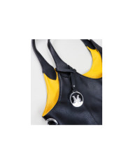 Mala negra de la dama reversible