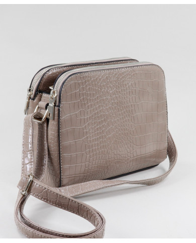 Mala Taupe com Exterior Gravado