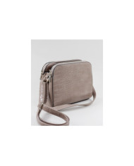 Mala Taupe com Exterior Gravado