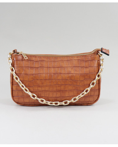 Lady Camel Bag with Chain Handle