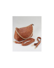 Lady Camel Bag with Chain Handle
