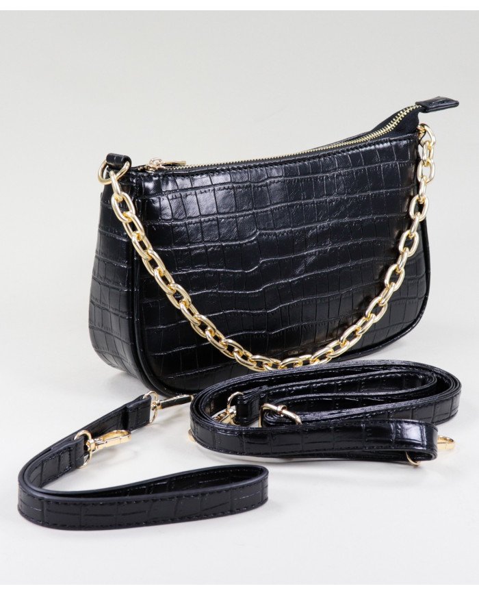 Mala Preto de Senhora com Alça Corrente