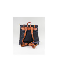 Damas Negro mochila con doble tira